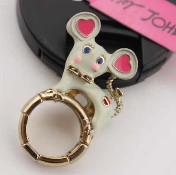 Gold-plated Crystal Mouse ring with adjustable sizes BOGO - Picture 14 of 16